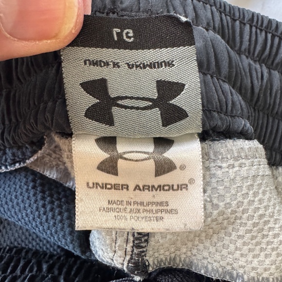 Under Armour Mens Pull On Track Pants Black/Gray Large Active Ankle Vents Casual - Picture 10 of 16